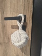 Odbojnik Ogranicznik Ochraniacz ściany Stoper Gałka Kula z Liny do Drzwi