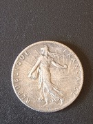 Srebrna Moneta Siewczyni, 50 centymów 1917