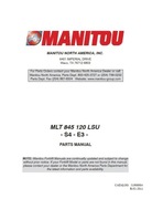 Katalog części Manitou MLT 845-120 LSU Seria 4-E3 ENG