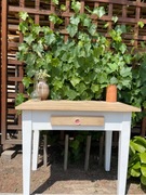 Stół odnowiony PRL stary dębowy vintage 