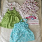 Zestaw ubranek dla dziewczynki 74 cm