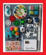 Tablica MANIPULACYJNA SENSORYCZNA edukacyjna XXL