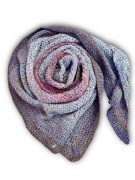 Chusta wykonana szydełkiem wzorem NIE-MECH