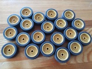 LEGO koła, felgi 66727 Pearl gold + opony 18977,  20 szt. do speed champion