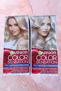 GARNIER I WELLATON FARBA DO WŁOSÓW JASNY BLOND PLATYNOWY ZESTAW 4 FARB
