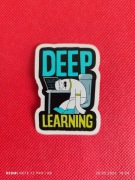 Naklejka papierowa samoprzylepna: Deep learning, 1 szt.