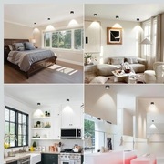 KYOTECH 4 x reflektor sufitowy LED - 3000 K