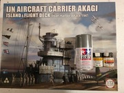 Model - Część Pokładu z Nadbutówką Japońskiego Lotniskowca Akagi.