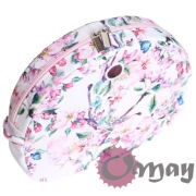 Organizer Obag MOON LIGHT biały – pastelowy ogród kwiaty 2 kieszenie | OMAY