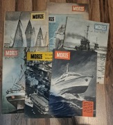 Miesięcznik MORZE 7 numerów 1958 rok 