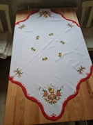Obrus serweta serwetka świąteczna bieżnik na stół kurczak wielkanoc 