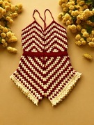 Kombinezon damski, r. M/L, szydełkowy