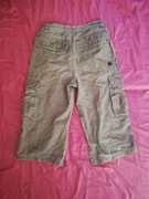 spodnie bojówki bermudy 3/4 zielone khaki 175 pas 70-80 DL