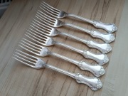 POSREBRZANE WIDELCE OBIADOWE SZWECJA 19,5cm