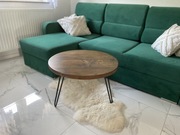 Stolik kawowy Dąb ciemny, Ława drewniana, Loft