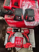 Milwaukee 18v zestaw wiertarka wkrętarka usa makita dewalt bosch
