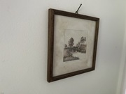 Obraz lata 40-50 oryginalny podpis 