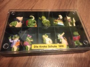 zestaw figurek "Die Kroko Schule" (Szkoła Krokodyli) z 1991 roku.