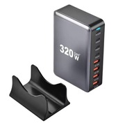 Ładowarka gaN 320W usb C szybka stacjonarna ładowarka