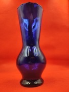 Szklany Wazon Kobaltowy Duży