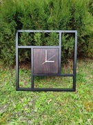 Zegar ścienny kwadratowy loft indrustralny 