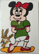 OBRAZ, MIKI, PODOBRAZIE BAWEŁNIANE,PŁÓTNO MALARSKIE