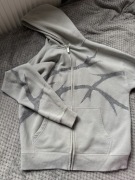 Szara bluza z kryształkami