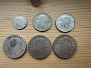 Zestaw Głowa kobiety 10zł 5zł 2zł generalna gubernia 2 grosze 