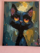 Kot obraz duży akryl na płótnie