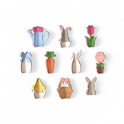 Drewniane ozdoby 3D, do zdobienia, Wielkanoc, DIY, na warsztaty 