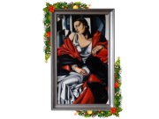 Tamara Łempicka, "Portret Pani Boucard", ręcznie malowana kopia, olej