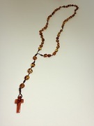 Różaniec katolicki z bursztynu naturalnego