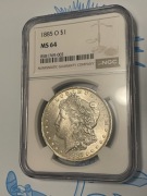 1885-O $1 Morgan Dollar NGC MS64 USA Srebrny Dolar New Orleans Piękny Stan