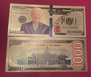 Banknot Pozłacany 24 k Złotem JOE BIDEN