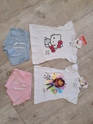 Piżama letnia dziewczęca 2 kpl - Hello Kitty, Gabry's  Dollhouse - rozm 92