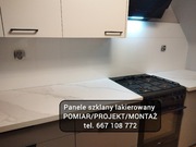 Panel szklany na wymiar hartowany KALISZ lustro lacobel szkło do kuchni