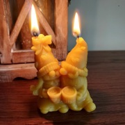 Świeczka 6 x miód z własnej pasieki