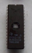 TMS27C512-10JL  27C512-10 EPROM UV 512Kbit  TEXS INSTR.  SPRAWDZONY