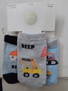 Skarpetki bawełniane 3pak - rozmiar 3/6 mies