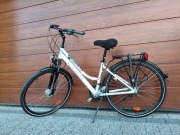 Rower damski Kross Trans Alp 2017 biały 28" cali bagażnik rama 17