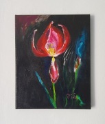 Ręcznie malowany obraz akrylowy - Joanna