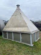 Zbiornik silos nierdzewny, kwasoodporny, kosz zasypowy