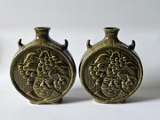 Ceramiczna Karafka Bukłak na Wino 2szt PRL