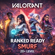 VALORANT | RANKED READY | 20+ LEVEL