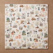 Bawełniany kocyk wafel 50x75 otulacz premium wyprawka prezent handmade