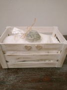 Box prezentowy: skrzyneczka, ręcznik, mydełko