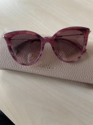 Okulary MaxMara różowe + etui Coccinelle furla  