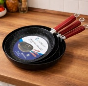 Komplet 3 patelni 20/24/26 cm na INDUKCJĘ I GAZ