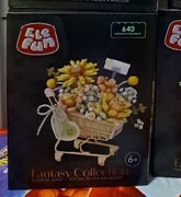 Klocki elefun kwiaty w koszu żółte 