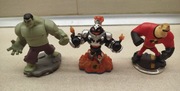 Zestaw 3 figurek  Hulk, Kaos (Skylanders), Mr. Incredible